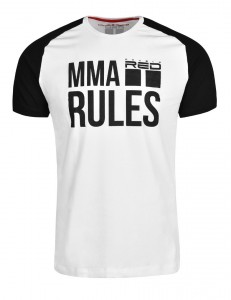 Tričko MMA Rules Black/White