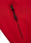 Bunda PitBull West Coast v červeném provedení, silikonové logo PitBull West Coast na prsou, dále velký nápis PitBull West Coast v černé barvě na levém rukávu.