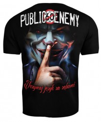 Tričko Public Enemy Trzymaj Język Za Zębami