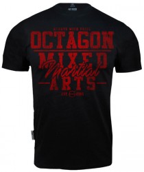 Tričko Octagon MMA Red Black