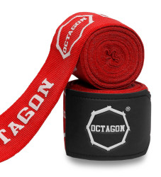 Boxerské Bandáže Octagon Red Supreme Printed 3m