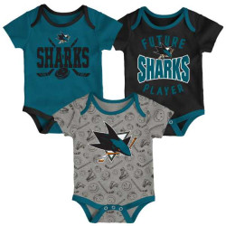 Bodýčko San Jose Sharks 3PK Baby Set