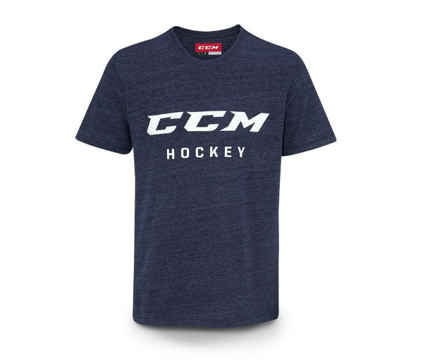 Dětské Tričko CCM True2Hockey Triblend Tee Navy